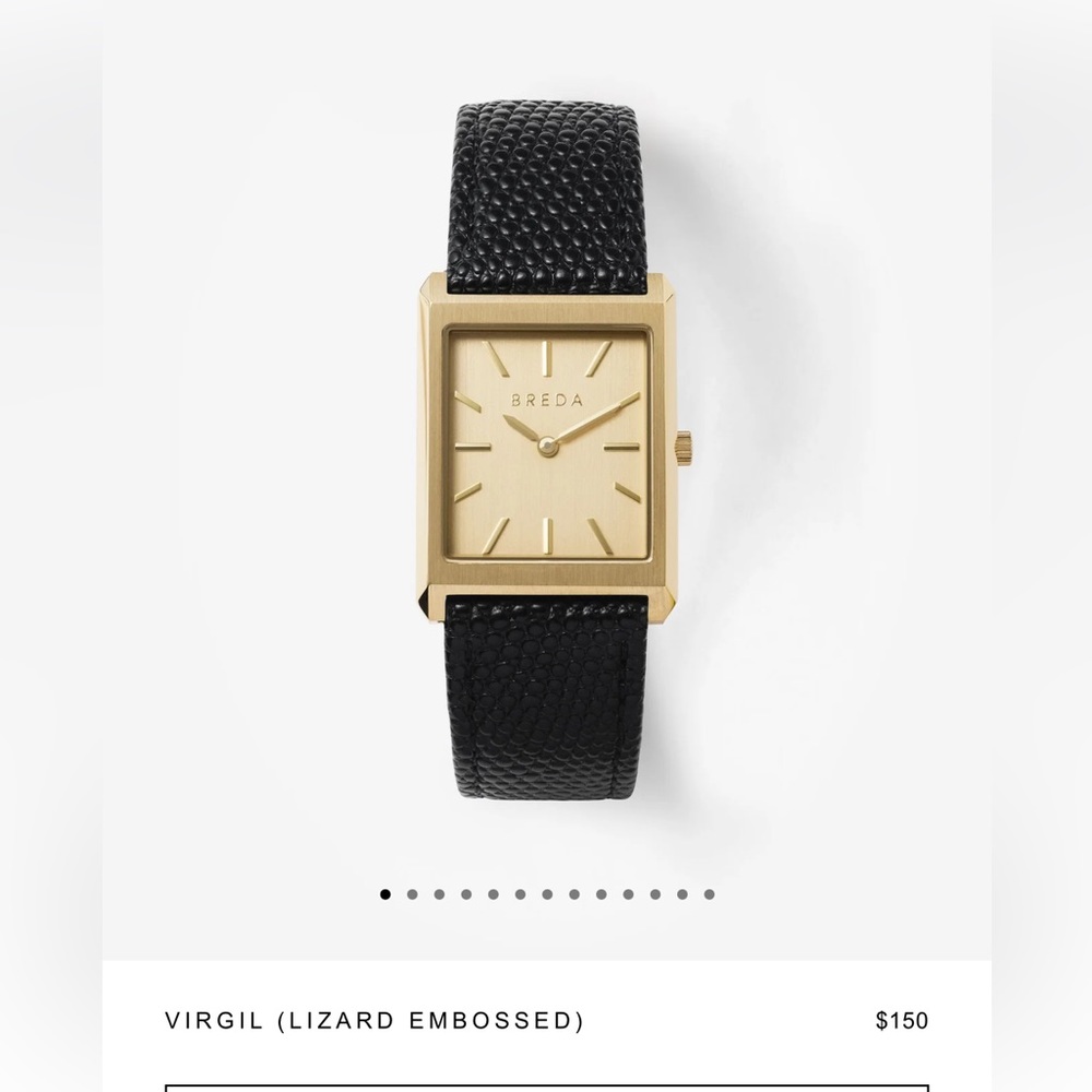 NWT* Unisex Classic Breda Watch in Style Virgil With Genuine Leather